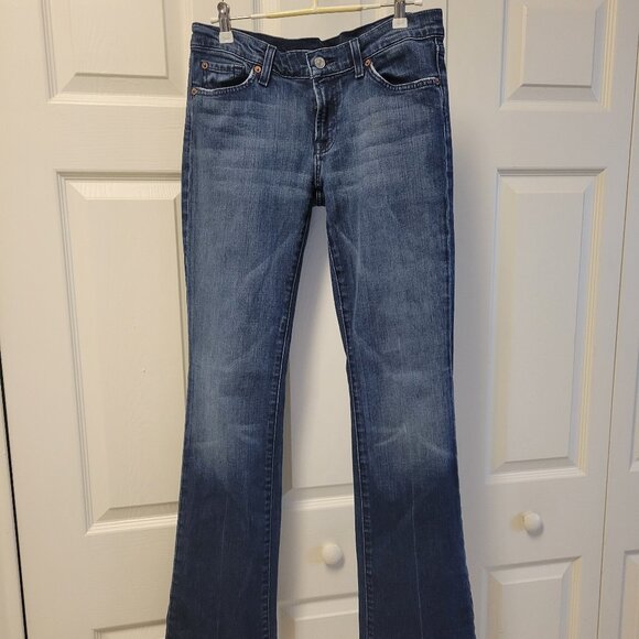 7 ALL FOR MANKIND JEANS Size 30.  Great condition! - Picture 1 of 13